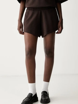 adidas Originals szorty dresowe damskie brązowy
