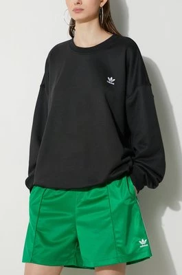 adidas Originals szorty Firebird Shorts damskie kolor zielony z aplikacją medium waist IN6283
