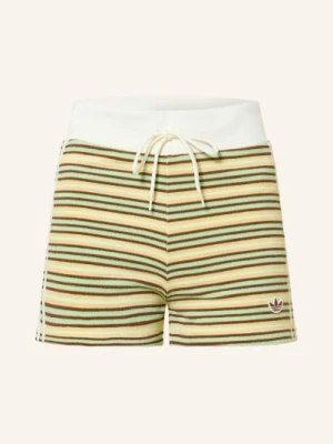 Adidas Originals Szorty Frotte Booty Z Galonowymi Paskami gelb