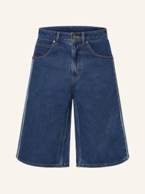 Adidas Originals Szorty Jeansowe Firebird Adicolor Z Galonowymi Paskami blau