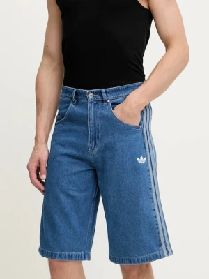 adidas Originals szorty jeansowe Firebird męskie kolor niebieski JC6235