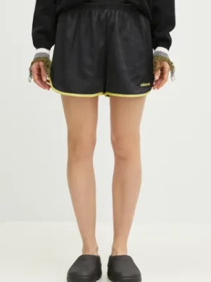 adidas Originals szorty Linear damskie kolor czarny z aplikacją medium waist JD2727