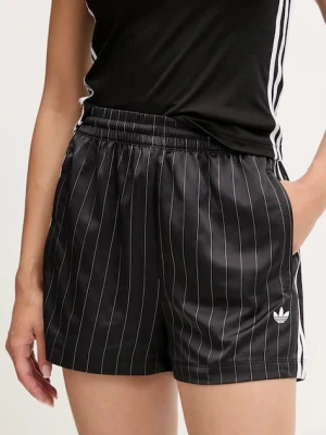 adidas Originals szorty Shorts damskie kolor czarny wzorzyste high waist KD2283