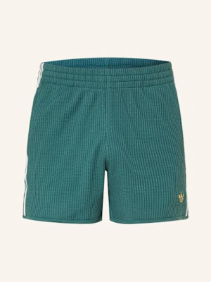 Adidas Originals Szorty Waffle Knit Sprinter gruen