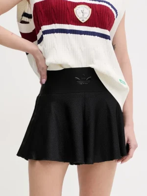Zdjęcie produktu adidas Originals szorty Waistband Mesh Shorts damskie kolor czarny gładkie high waist JJ0914