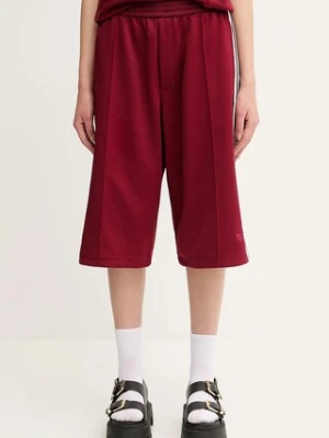adidas Originals szorty x Wales Bonner Track Track damskie kolor czerwony gładkie medium waist JM8211