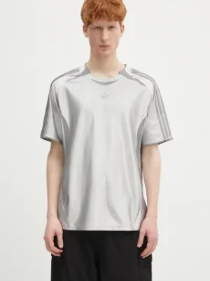 adidas Originals t-shirt 2000 T-shirt męski kolor srebrny z aplikacją JM6743