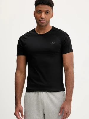 adidas Originals t-shirt 3-Stripes męski kolor czarny gładki JX1542