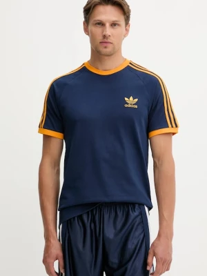 adidas Originals t-shirt 3-Stripes męski kolor granatowy z aplikacją KA0472
