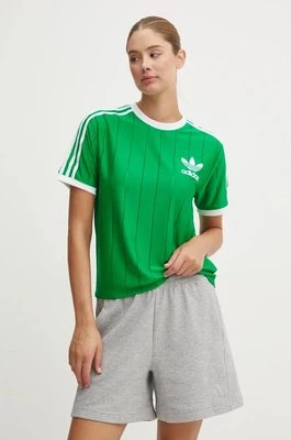 adidas Originals t-shirt Adicolor damski kolor zielony IY7227