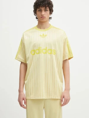 adidas Originals t-shirt Adicolor Poly T kolor żółty wzorzysty JP1026