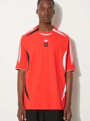 adidas Originals t-shirt adidas x NTS Radio Jersey 2 męski kolor czerwony wzorzysty JI5150