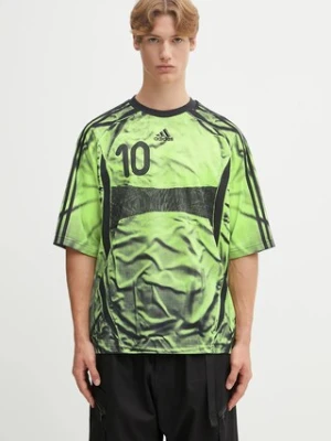 adidas Originals t-shirt Adilenium Tg Je męski kolor zielony wzorzysty KF8524