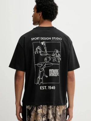adidas Originals t-shirt Asd Fastbrk Tee męski kolor czarny wzorzysty JW6644