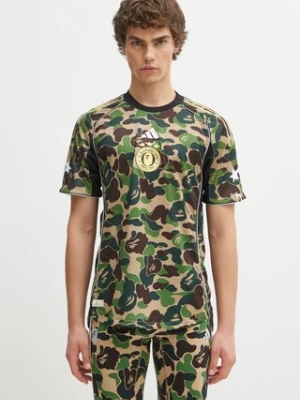 adidas Originals t-shirt BAPE FB JERSEY męski kolor zielony wzorzysty KB2202