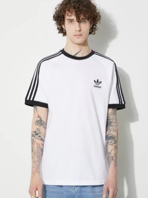 adidas Originals t-shirt bawełniany 3-Stripes Adicolor Classics kolor biały wzorzysty IA4846