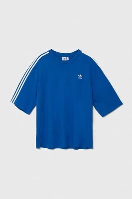 adidas Originals t-shirt bawełniany Adicolor męski kolor niebieski z aplikacją IZ2481