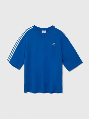 adidas Originals t-shirt bawełniany Adicolor męski kolor niebieski z aplikacją IZ2481