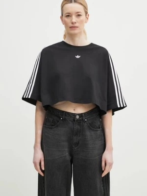 adidas Originals t-shirt bawełniany BOXY TEE damski kolor czarny JY8884