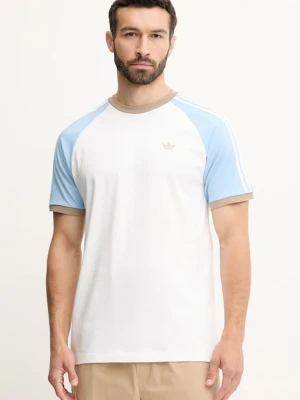 adidas Originals t-shirt bawełniany Cali Tee męski kolor biały z aplikacją KC4960