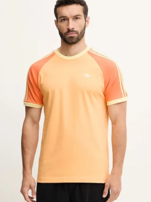 adidas Originals t-shirt bawełniany Cali Tee męski kolor pomarańczowy wzorzysty KC4959