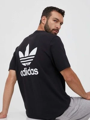 adidas Originals t-shirt bawełniany Classics Back+Front Trefoil kolor czarny z nadrukiem II5760