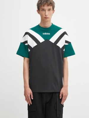 adidas Originals t-shirt bawełniany Cutline Tee męski kolor czarny wzorzysty JX3075