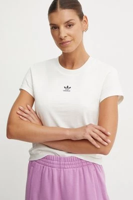 adidas Originals t-shirt bawełniany damski kolor biały IY7335