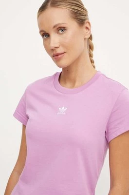 adidas Originals t-shirt bawełniany damski kolor różowy IY7337