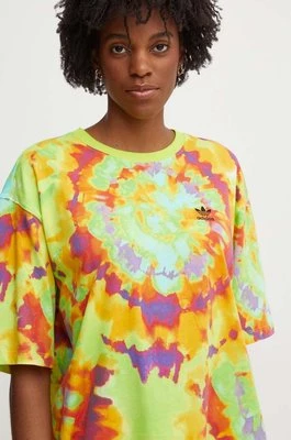 adidas Originals t-shirt bawełniany damski kolor zielony IY7595