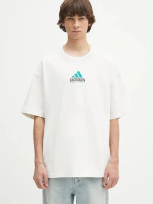adidas Originals t-shirt bawełniany EQT Gfx Tee 2 męska kolor biały z nadrukiem JN4845