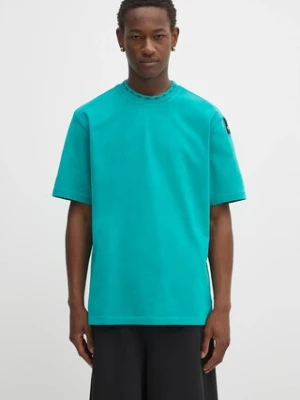 adidas Originals t-shirt bawełniany EQT Tee męski kolor zielony z aplikacją JV5822