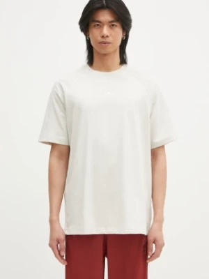 adidas Originals t-shirt bawełniany Essential męski kolor beżowy gładki JD3277