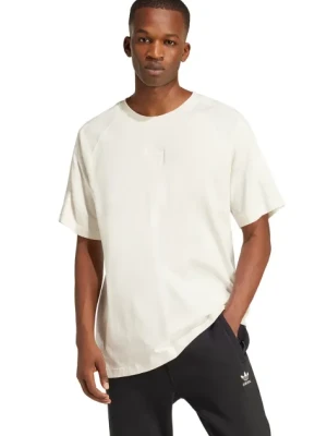adidas Originals t-shirt bawełniany Essential męski kolor biały gładki JD3278