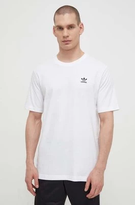 adidas Originals t-shirt bawełniany Essential Tee męski kolor biały z nadrukiem IR9691