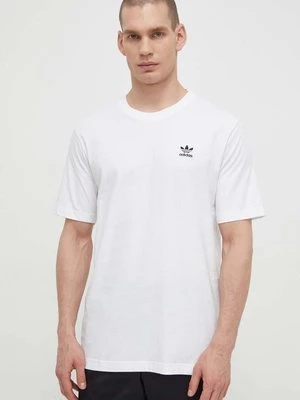 adidas Originals t-shirt bawełniany Essential Tee męski kolor biały z nadrukiem IR9691