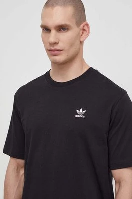 adidas Originals t-shirt bawełniany Essential Tee męski kolor czarny z aplikacją IR9690