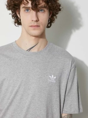 adidas Originals t-shirt bawełniany Essential Tee męski kolor szary melanżowy IR9692