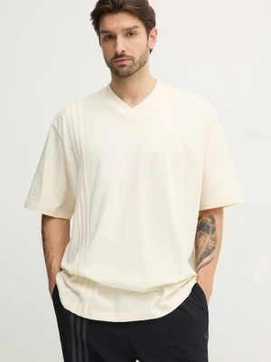 adidas Originals t-shirt bawełniany FRONT ST TEE beżowy