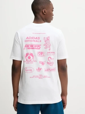adidas Originals t-shirt bawełniany Graphic Reg Sst męski kolor biały z nadrukiem JW2953