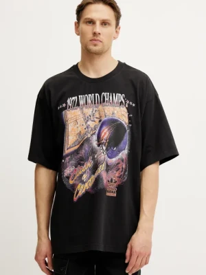 adidas Originals t-shirt bawełniany GRAPHIC SS TEE męski kolor czarny z nadrukiem JY6297