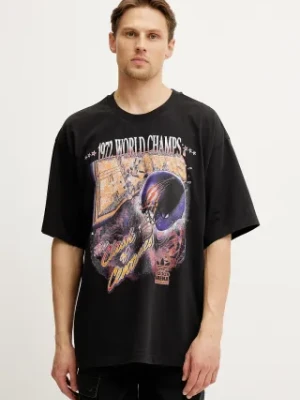 adidas Originals t-shirt bawełniany GRAPHIC SS TEE męski kolor czarny z nadrukiem JY6297
