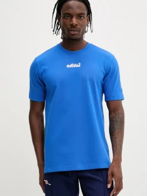 adidas Originals t-shirt bawełniany GRFX TEE męski kolor fioletowy z nadrukiem JC8380