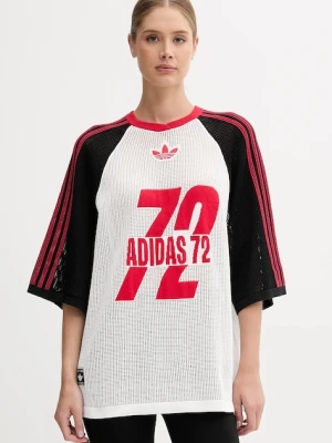Zdjęcie produktu adidas Originals t-shirt bawełniany Jersey damski kolor biały KD2269