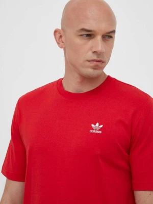 Zdjęcie produktu adidas Originals t-shirt bawełniany kolor czerwony z aplikacją