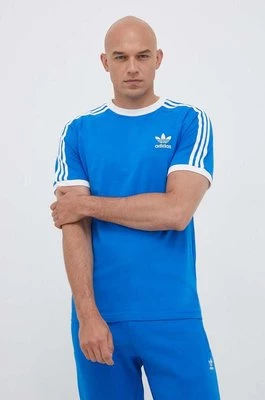 adidas Originals t-shirt bawełniany kolor niebieski z aplikacją IN7745