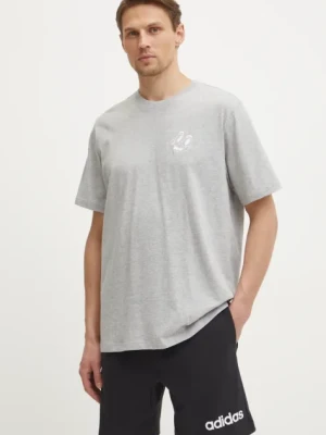 Zdjęcie produktu adidas Originals t-shirt bawełniany MBN TEE męski kolor szary z nadrukiem JN7029