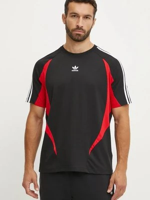 adidas Originals t-shirt bawełniany męski kolor czarny wzorzysty IX9648