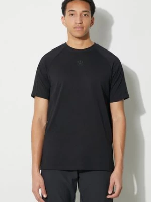adidas Originals t-shirt bawełniany męski kolor czarny z nadrukiem IR9450