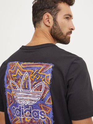 adidas Originals t-shirt bawełniany męski kolor czarny z nadrukiem JN1279